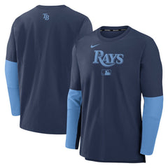 Tampa Bay Rays Authentic Collection Player Dri-FIT Lightweight Pullover  Navy/Light Blue