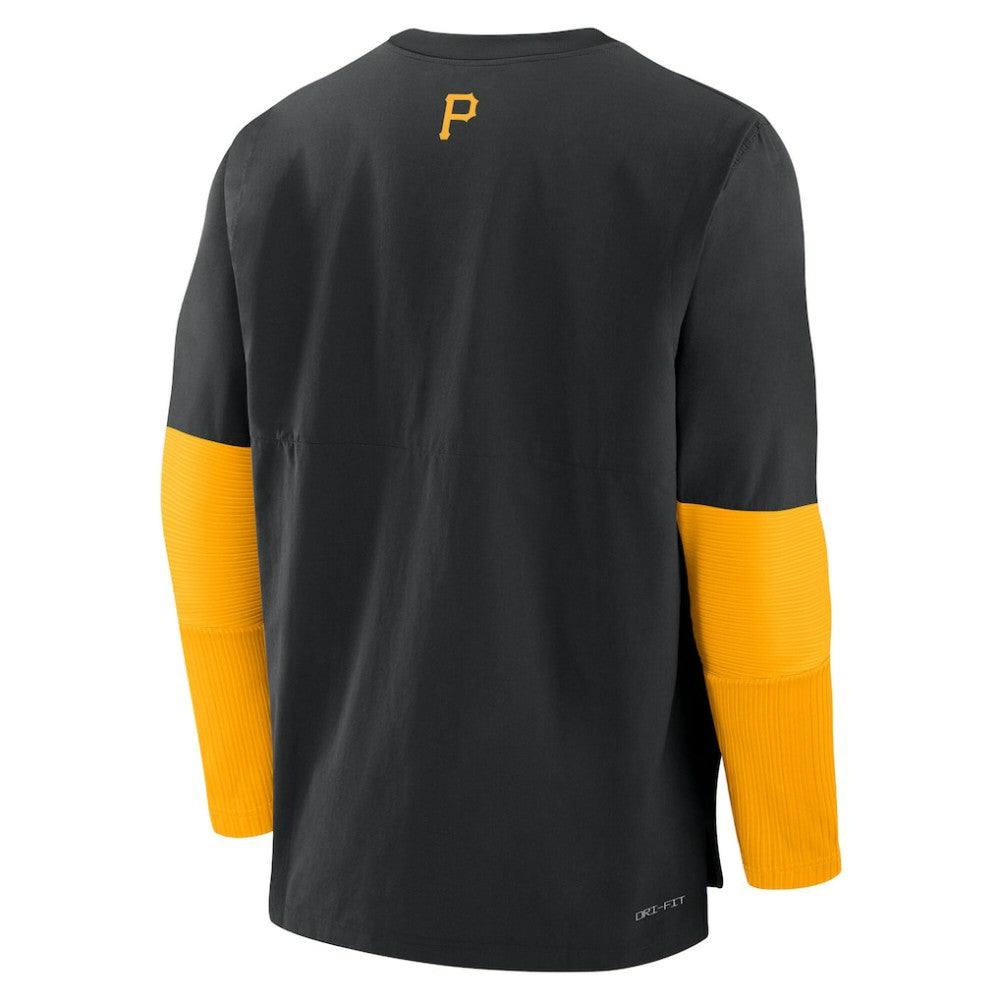 Pittsburgh Pirates Authentic Collection Player Dri-FIT Lightweight Pullover  Black/Gold