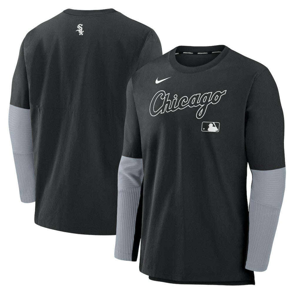 Chicago White Sox Authentic Collection Player Dri-FIT Lightweight Pullover  Black/Gray