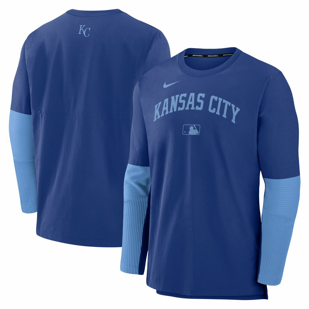 Kansas City Royals Authentic Collection Player Dri-FIT Lightweight Pullover  Royal/Light Blue