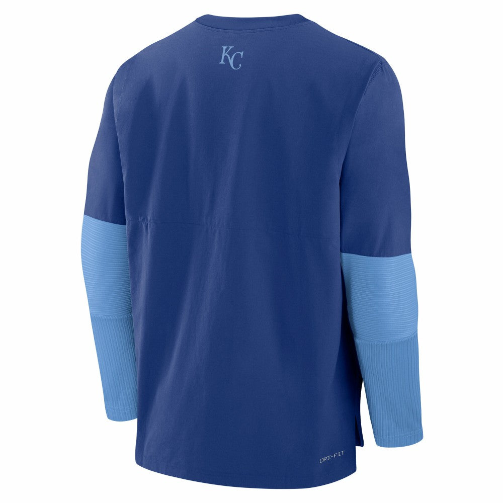 Kansas City Royals Authentic Collection Player Dri-FIT Lightweight Pullover  Royal/Light Blue