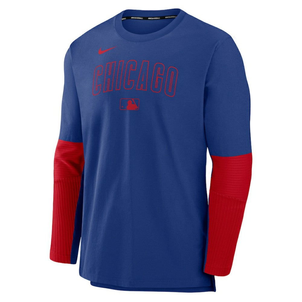 Chicago Cubs Authentic Collection Player Dri-FIT Lightweight Pullover  Royal/Red