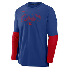 Chicago Cubs Authentic Collection Player Dri-FIT Lightweight Pullover  Royal/Red