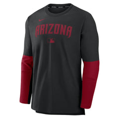 Arizona Diamondbacks Authentic Collection Player Dri-FIT Lightweight Pullover  Black/Red