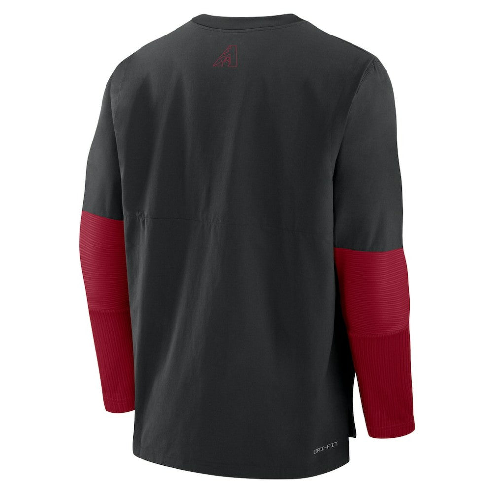 Arizona Diamondbacks Authentic Collection Player Dri-FIT Lightweight Pullover  Black/Red