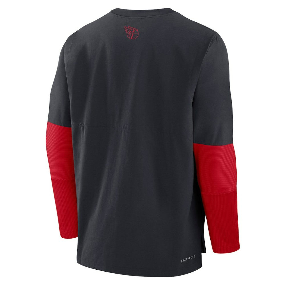 Cleveland Guardians Authentic Collection Player Dri-FIT Lightweight Pullover  Navy/Red