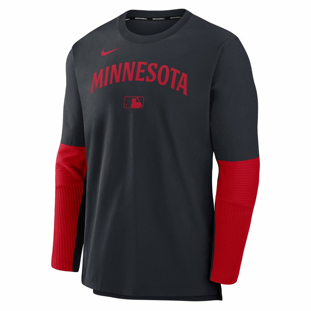 Minnesota Twins Authentic Collection Player Dri-FIT Lightweight Pullover  Navy/Red