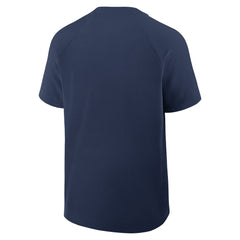Milwaukee Brewers Authentic Collection Raglan Short Sleeve Windshirt Navy