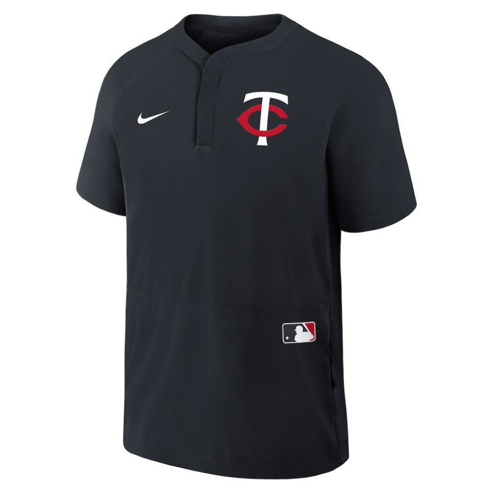 Minnesota Twins Authentic Collection Raglan Short Sleeve Windshirt Navy