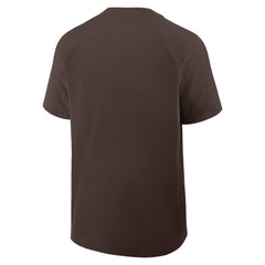 San Diego Padres Authentic Collection Raglan Short Sleeve Windshirt Brown