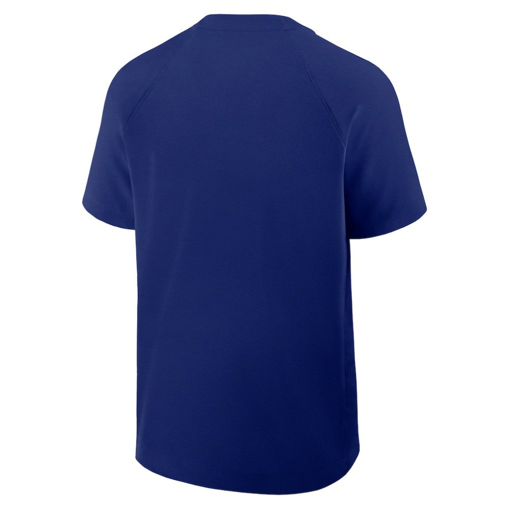 Texas Rangers Authentic Collection Raglan Short Sleeve Windshirt Royal