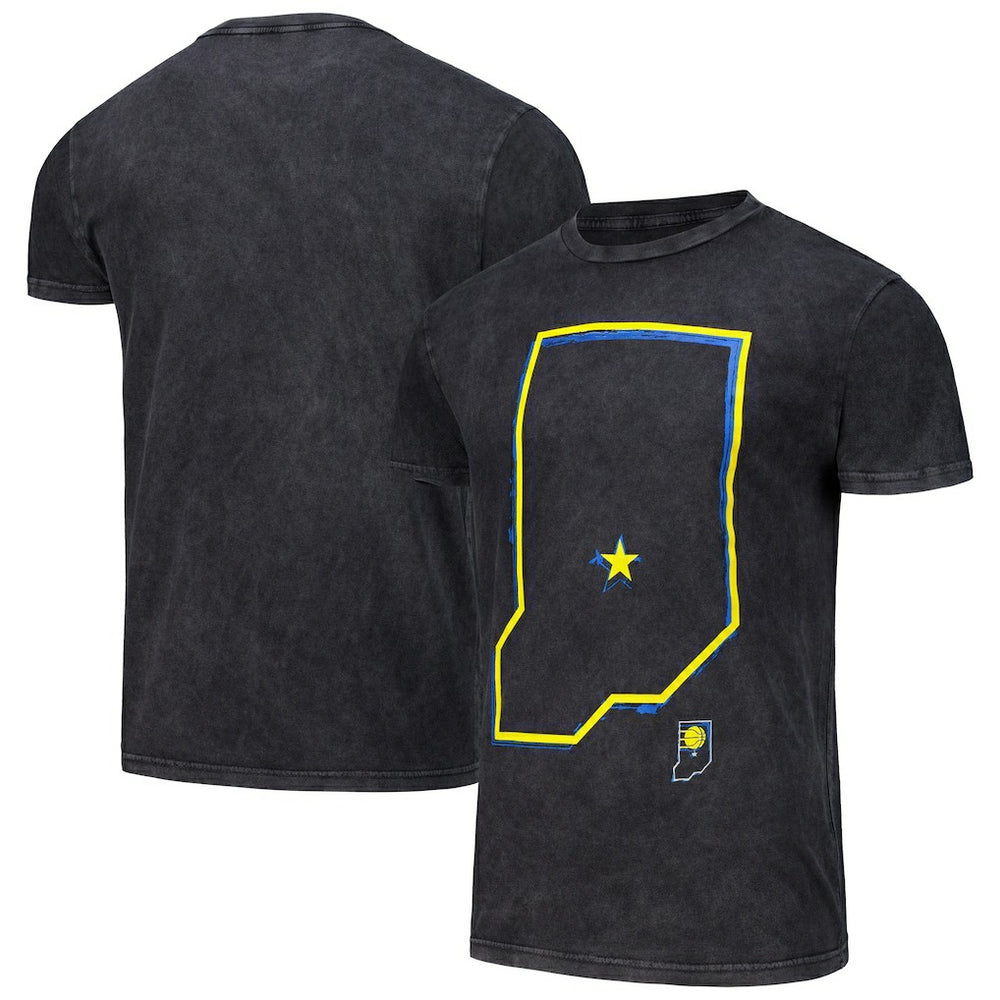 Indiana Pacers Stadium Essentials Unisex Vintage T-Shirt - Black for sale