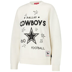 Dallas Cowboys Women's Lightweight 3.0 Logo Pullover Sweatshirt - Cream discount