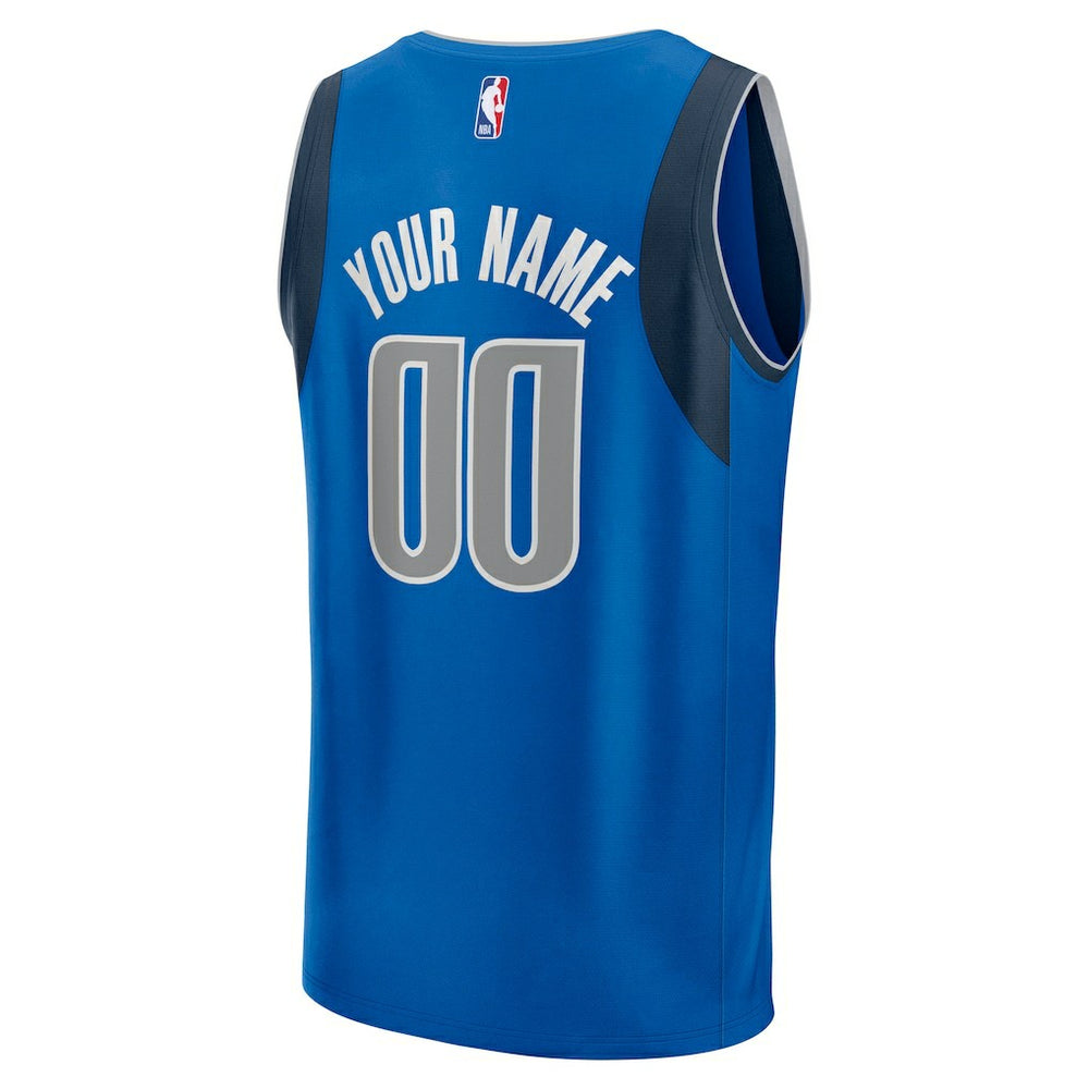 Dallas Mavericks Fast Break Custom Jersey sale - Icon Editi- Blue sale