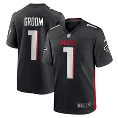 Number 1 Groom Atlanta Falcons Game Jersey - Black for sale