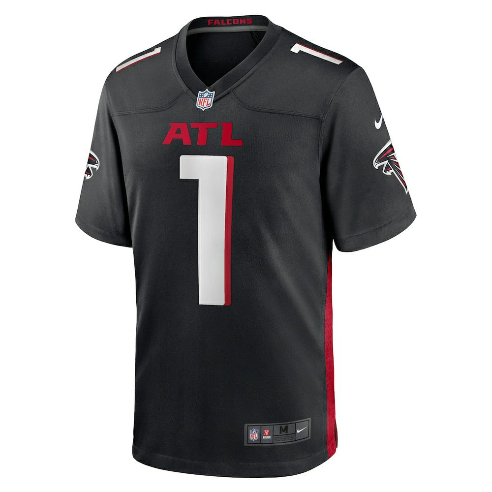 Number 1 Groom Atlanta Falcons Game Jersey - Black for sale