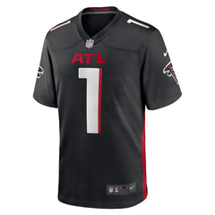 Number 1 Groom Atlanta Falcons Game Jersey - Black for sale
