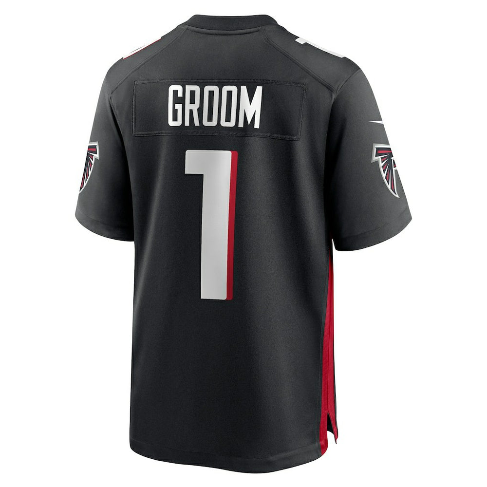 Number 1 Groom Atlanta Falcons Game Jersey - Black for sale