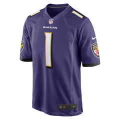 Number 1 Groom Baltimore Ravens Game Jersey - Purple for sale