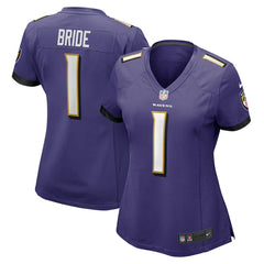 Number 1 Bride Baltimore Ravens Women's Game Jersey - Purple discount