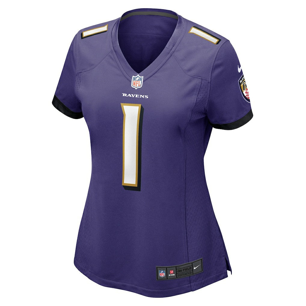 Number 1 Bride Baltimore Ravens Women's Game Jersey - Purple discount