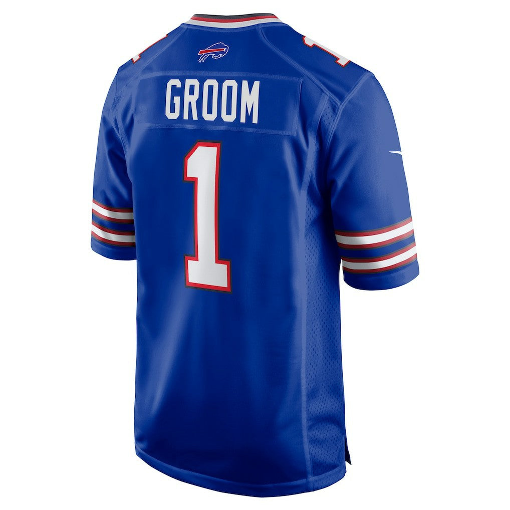 Number 1 Groom Buffalo Bills Game Jersey - Royal outlet