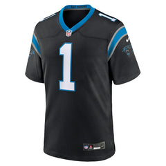 Number 1 Groom Carolina Panthers Game Jersey - Black cheap