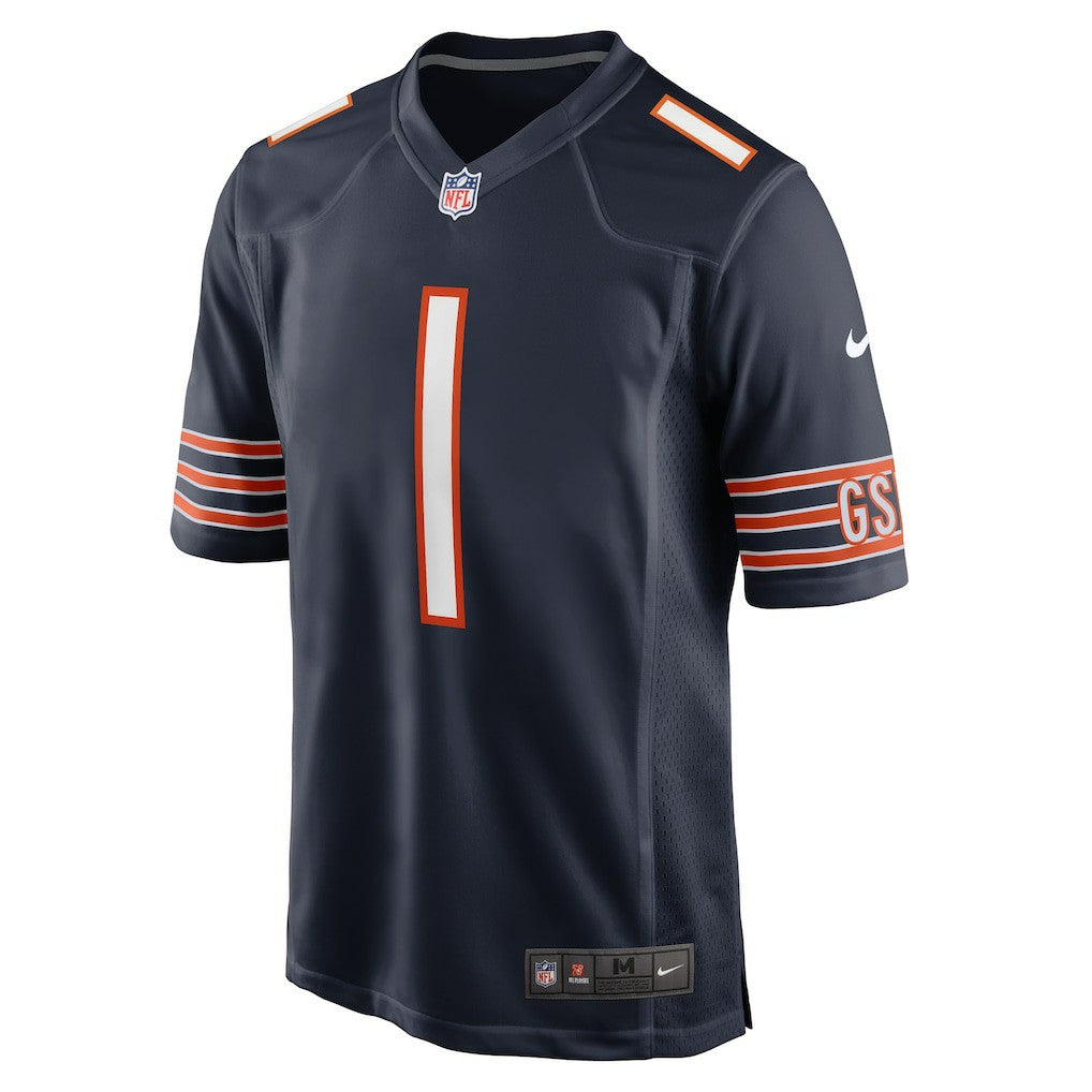 Number 1 Groom Chicago Bears Game Jersey - Navy outlet