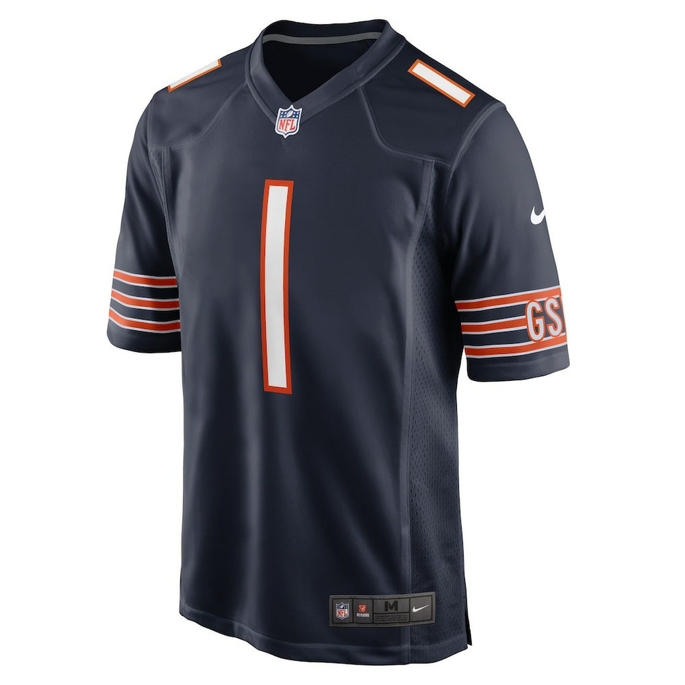 Number 1 Groom Chicago Bears Game Jersey - Navy outlet