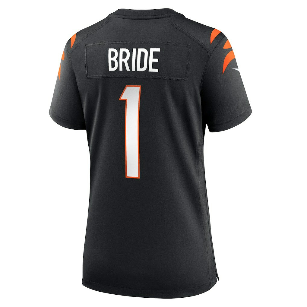 Number 1 Bride Cincinnati Bengals Women's Game Jersey - Black sale