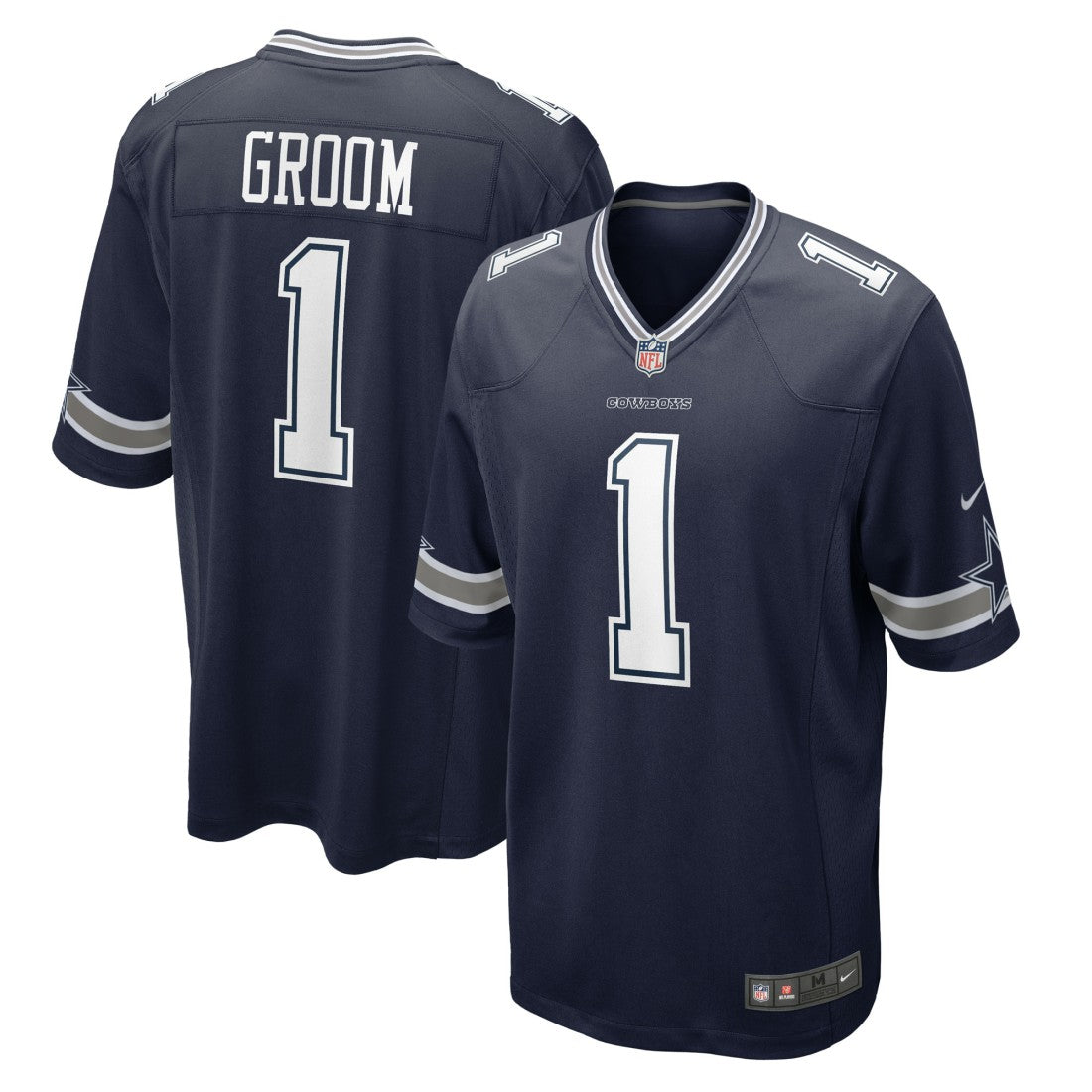 Number 1 Groom Dallas Cowboys Game Jersey - Navy sale