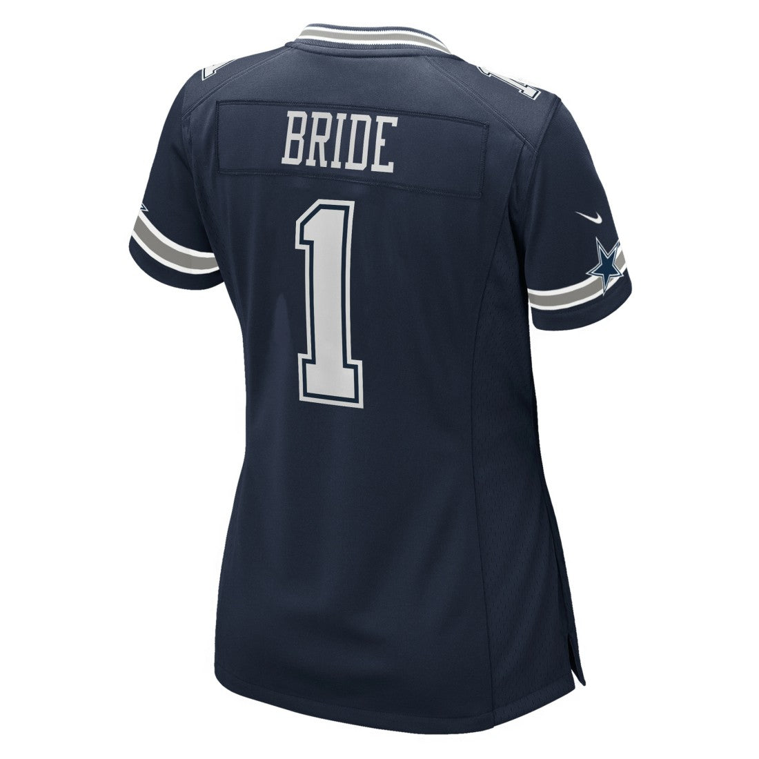 Number 1 Bride Dallas Cowboys Women's Game Jersey - Navy discount