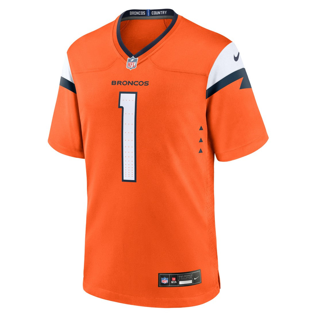 Number 1 Groom Denver Broncos Game Jersey - Orange sale