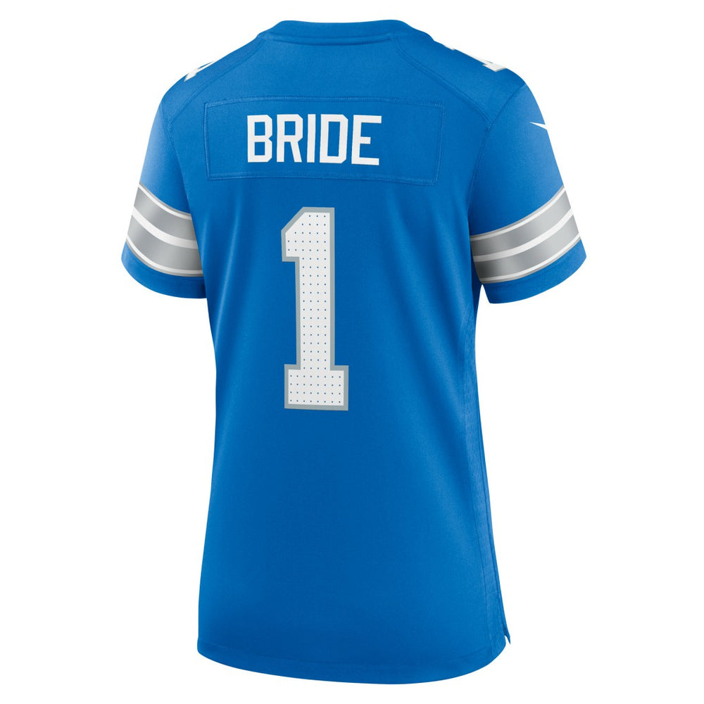 Number 1 Bride Detroit Lions Women's Game Jersey - Blue online
