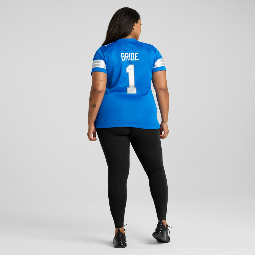 Number 1 Bride Detroit Lions Women's Game Jersey - Blue online