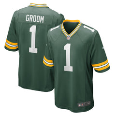 Number 1 Groom Green Bay Packers Game Jersey - Green cheap