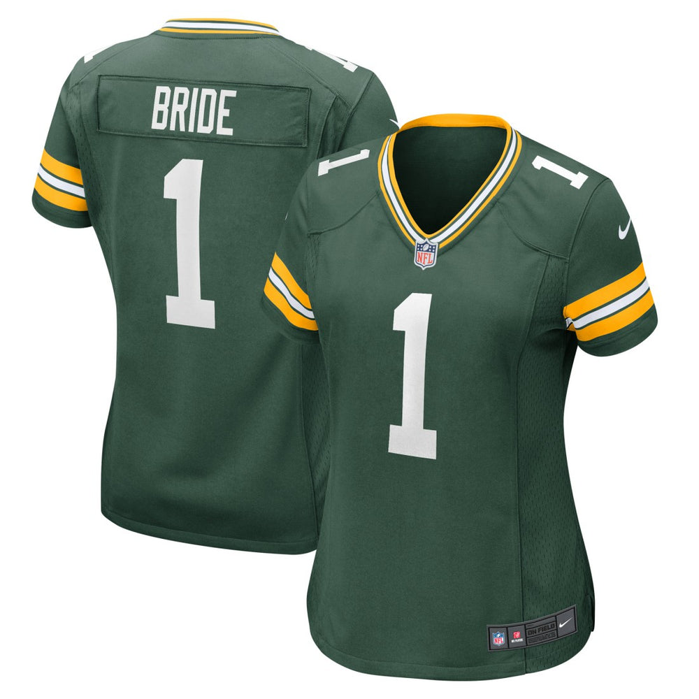 Number 1 Bride Green Bay Packers Women's Game Jersey - Green sale