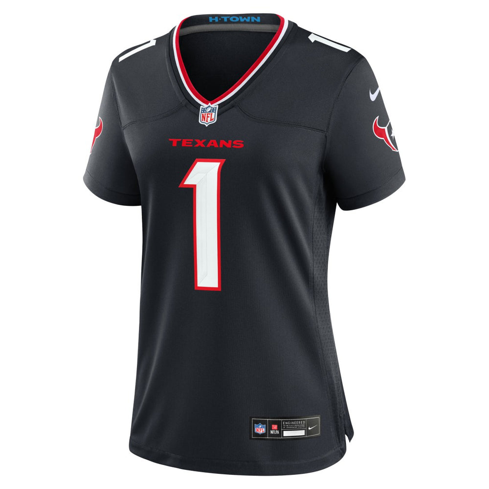 Number 1 Bride Houston Texans Women's Game Jersey - Navy cheap
