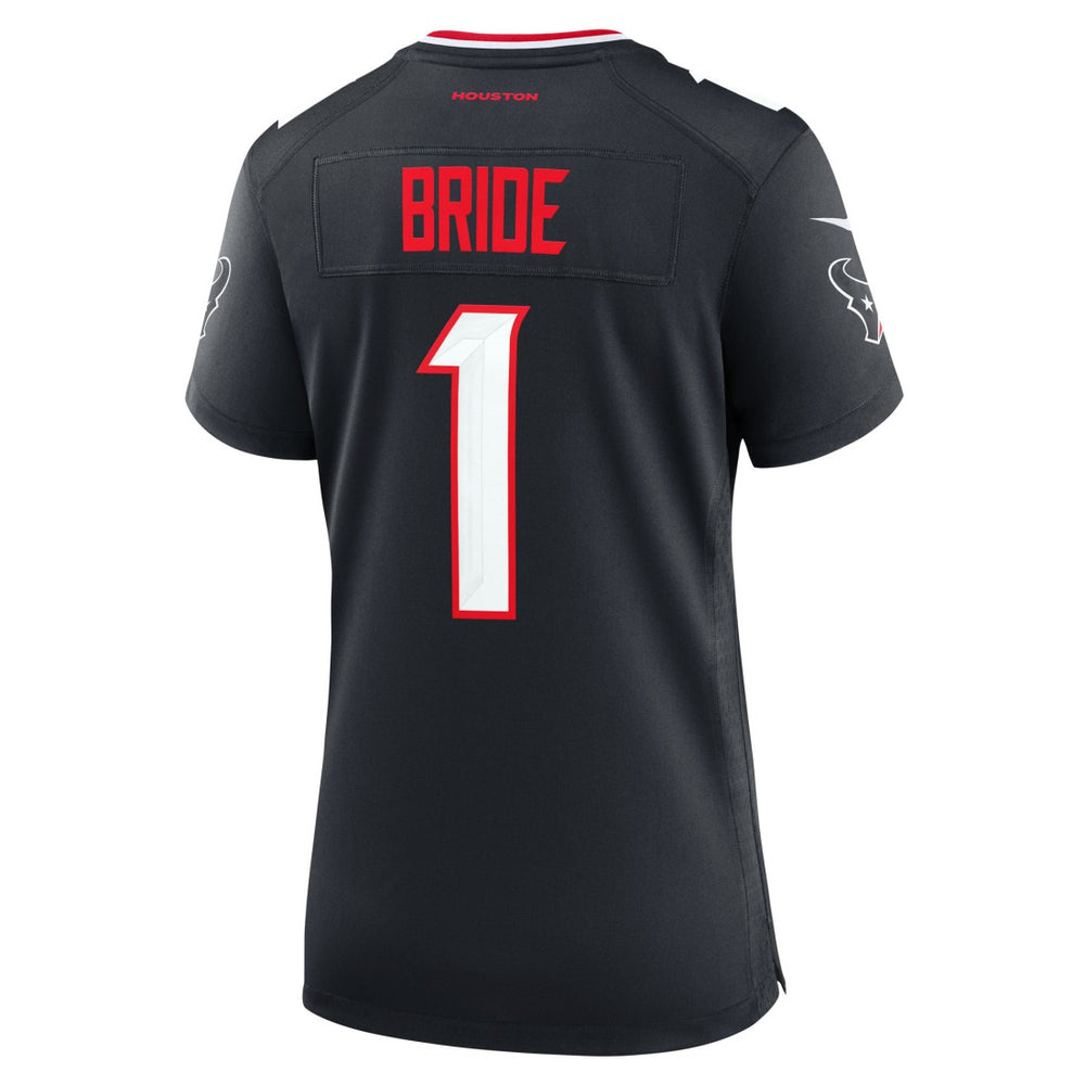 Number 1 Bride Houston Texans Women's Game Jersey - Navy cheap