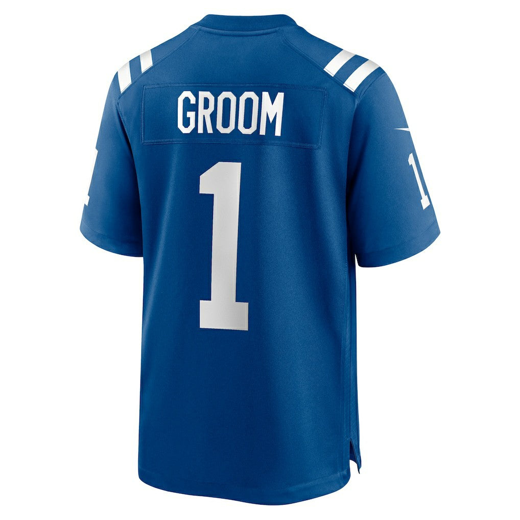 Number 1 Groom Indianapolis Colts Game Jersey - Royal cheap