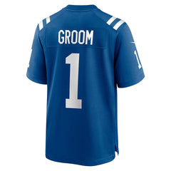 Number 1 Groom Indianapolis Colts Game Jersey - Royal cheap