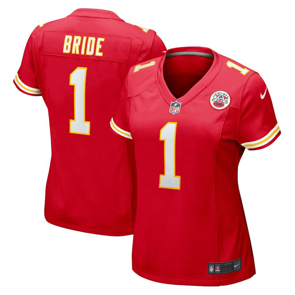 Number 1 Bride Kansas City Chiefs Women's Game Jersey - Red sale