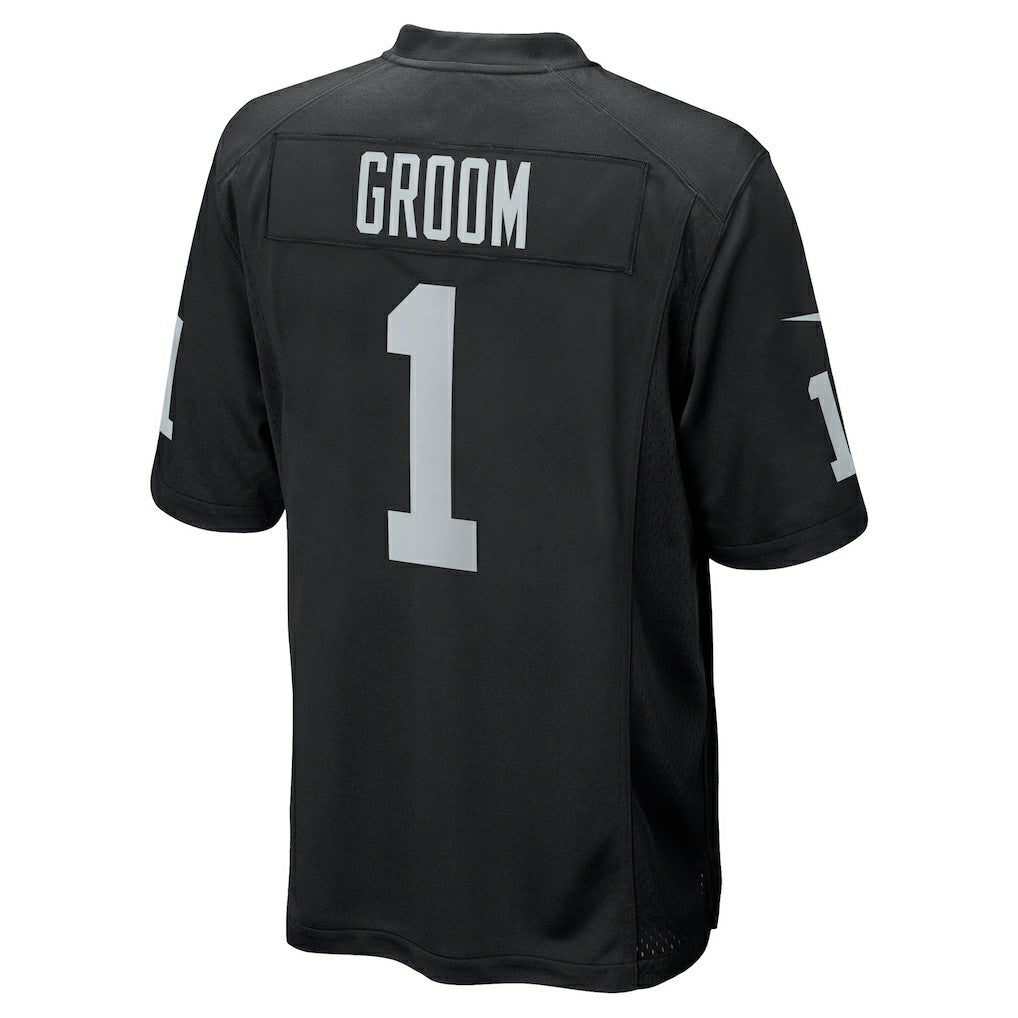 Number 1 Groom Las Vegas Raiders Game Jersey - Black outlet