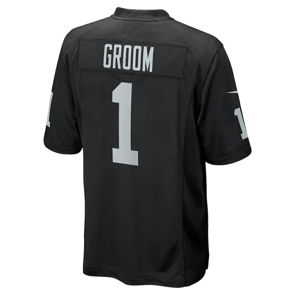 Number 1 Groom Las Vegas Raiders Game Jersey - Black outlet