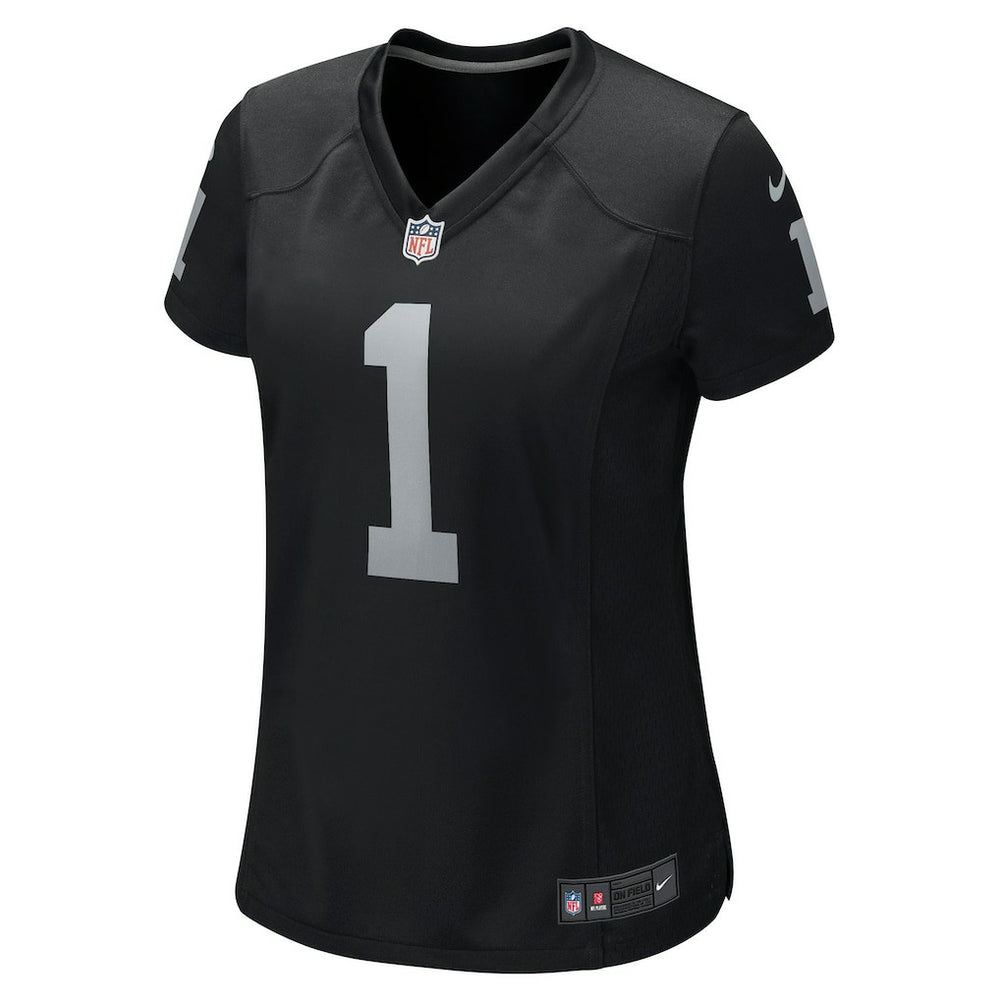 Number 1 Bride Las Vegas Raiders Women's Game Jersey - Black on sale