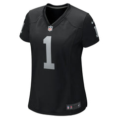 Number 1 Bride Las Vegas Raiders Women's Game Jersey - Black on sale