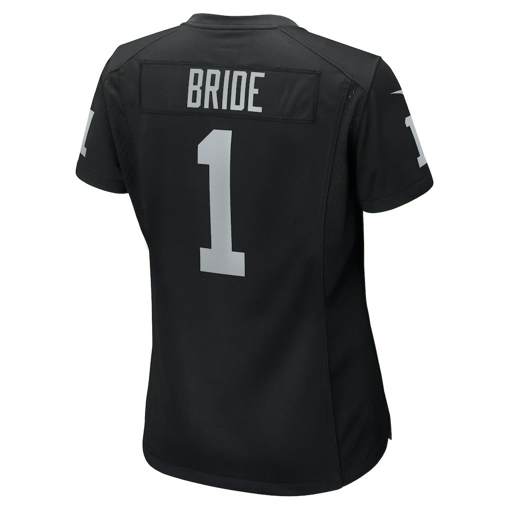 Number 1 Bride Las Vegas Raiders Women's Game Jersey - Black on sale