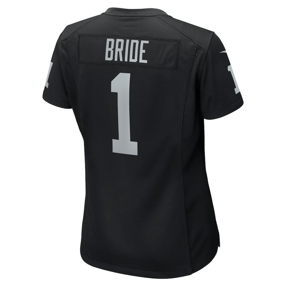 Number 1 Bride Las Vegas Raiders Women's Game Jersey - Black on sale