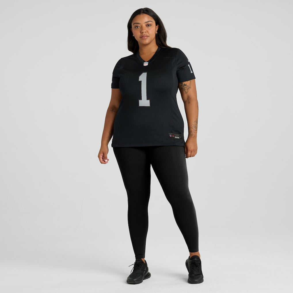 Number 1 Bride Las Vegas Raiders Women's Game Jersey - Black on sale