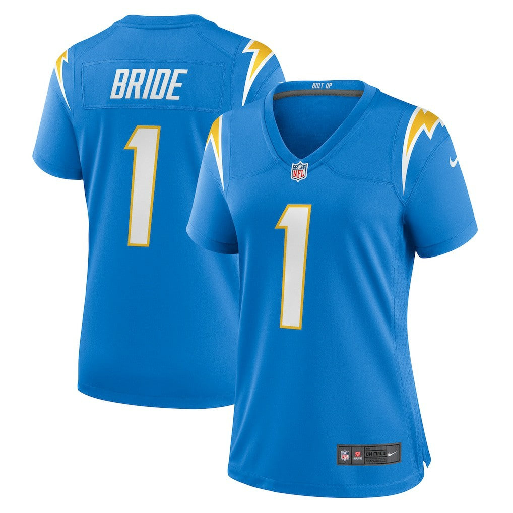 Number 1 Bride Los Angeles Chargers Women's Game Jersey - Powder Blue outlet